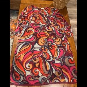 Preowned Anthropologie Maeve Flavia Shift Dress Size L